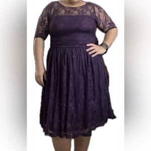 Purple Lace Dress
